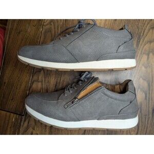 BOC Born Shoes Womens 8 M Khloe Sneakers Gray Lace Up Low Top Round Toe Casual